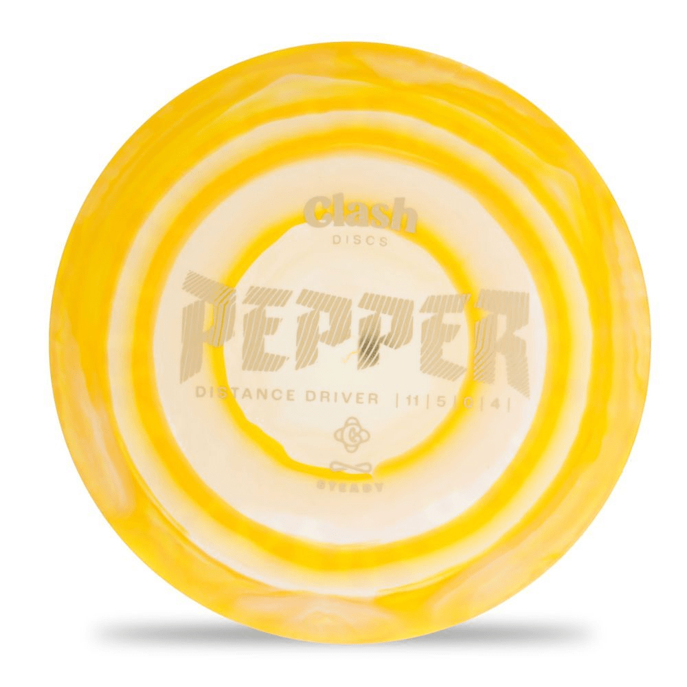 Yellow Clash Discs Pepper Distance Driver